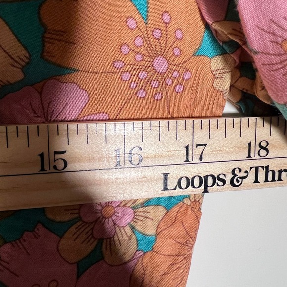 Petal & Pup Jefree Retro Floral Print Midi Dress, Women's US Size 10 - Picture 14 of 15